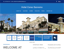 Tablet Screenshot of hotelcorsosanremo.com